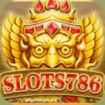 Slot786 game screen with spinning reels and prizes