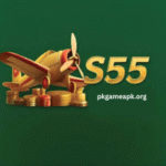 S55 Game mobile interface with slot machines