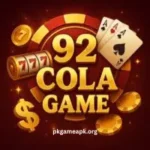 92 Cola Game logo with fun and money play