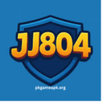 JJ804 Game logo on blue background