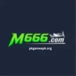 Colorful M666 Game logo with shining coins, stars, and bright background